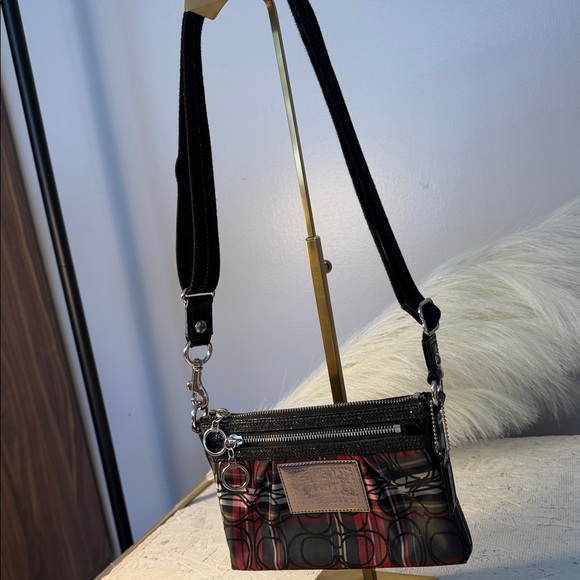 Coach Poppy Crossbody Tartan Plaid crossbody bag. - Picture 2 of 14